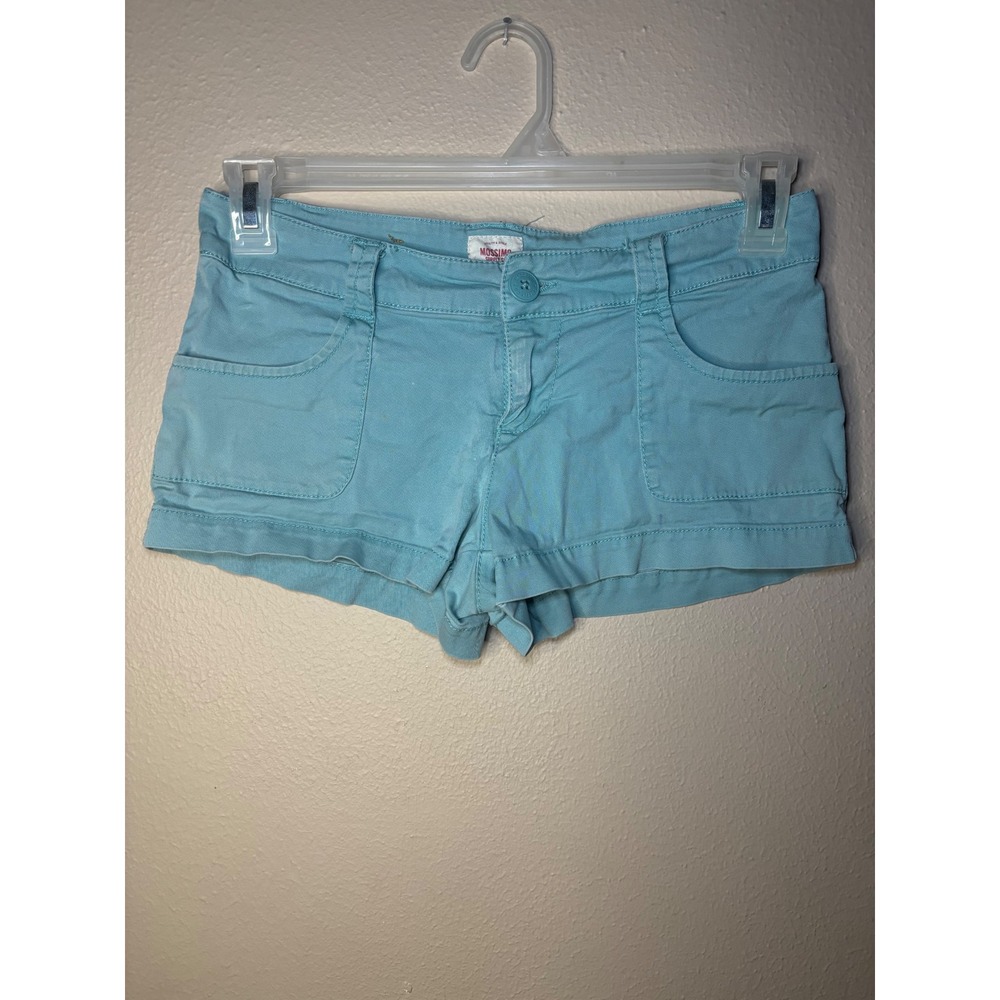 Mossimo Supply Co Womens Fit 6 Turquoise Blue Short Shorts Y2K Target